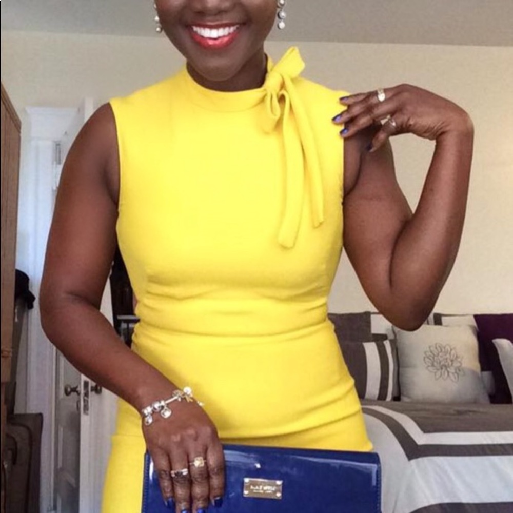 Zara yellow dress